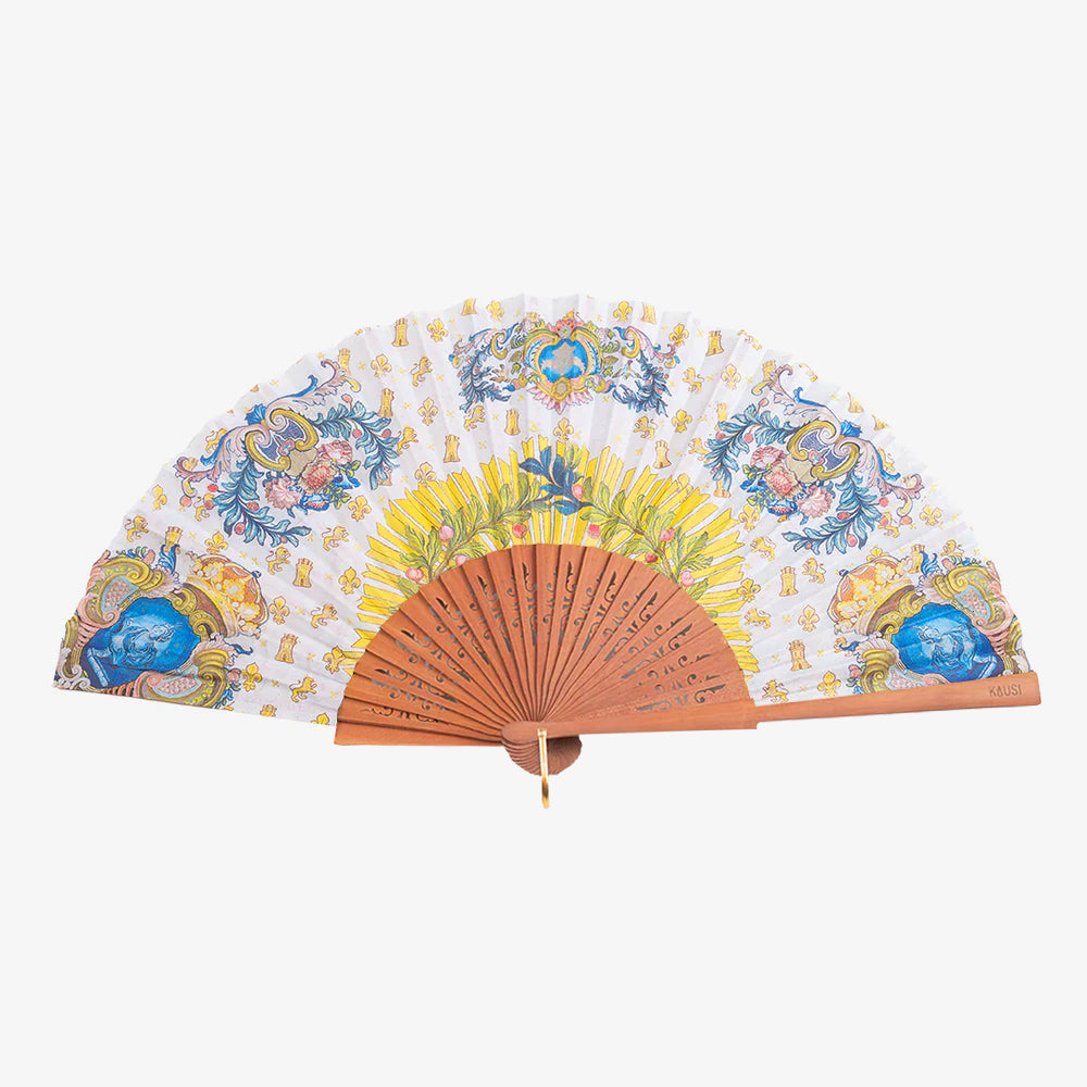 ABANICO TROQUELADO TAPIZ 27CM